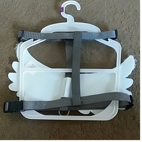 DOG Halloween Costume ANGEL Wings Harness Size XS/S M/L White NWT - Picture 2 of 2